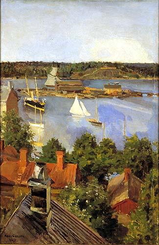 Akseli Gallen-Kallela View from North Quay France oil painting art